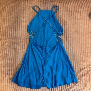 Zara turquoise mini dress